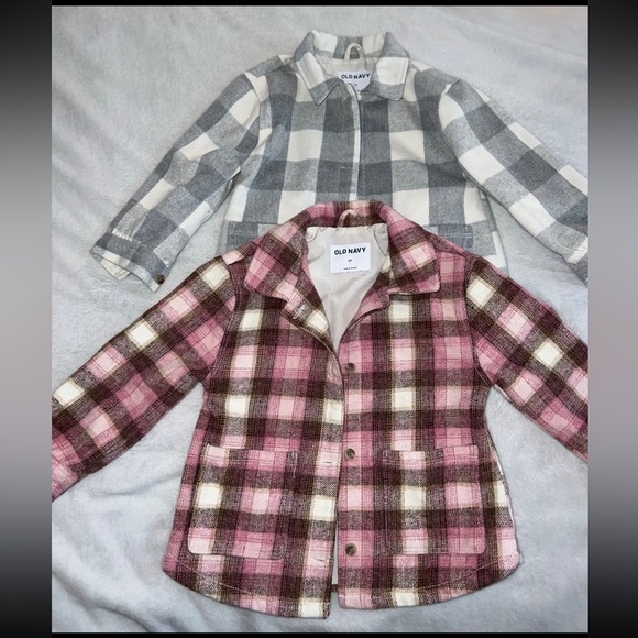 Like New Plaid Button Up Jackets Size 5T